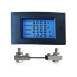 WZ-DM100 100V 100A Voltmetre Ampermetre - 75mV Şönt Direnç