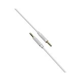 X-Audio 3.5 mm Stereo Aux Ses Kablosu Beyaz - 1 Metre Uzunluğunda (Beyaz) - Çok Renkli - Siyah - Plastik