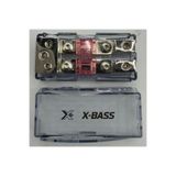X-BASS XB-02 1 GİRİŞ 2 ÇIKIŞ PROFESYONEL SİGORTALI OTO AMFİ BLOK DAĞITICI 4 GA UYUMLU