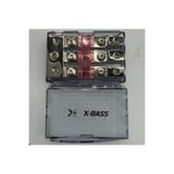 X-BASS XB-03 1 Giriş 3 Çıkış Profesyonel Sigortalı Oto Amfi Blok Dağıtıcı 4 GA Uyumlu