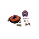 X-BASS Xb-4kit 4GA Amfi Kablo Seti Kaliteli Profesyonel Anfi Kablosu Sarı Pirinç Oksit Yapmaz