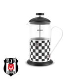 x Beşiktaş Lisanslı Bitki Çayı ve Filtre Kahve Demliği French Press 600 ml