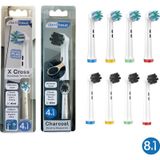 X Cross + Charcoal Yumuşak Oral-b Uyumlu Yedek Diş Fırçası Başlıkları