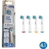X Cross - Kusursuz Temizlik Oral-b Uyumlu Diş Fırçası Başlığı - 4 Adet Yedek Başlık