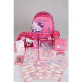 x Dekomus "Candy Kitty Collection" Hello Kitty Lisanslı Full Kırtasiye Seti Ortopedik İlkokul,Beslenme ve Kalem Çantası
