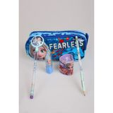 x Dekomus Fearless Collection Lisanslı Elsa Frozen Kırtasiye Seti Kalem Çantası,ruj Silgi,kalemtraş,kalem - -- - 1