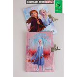 x Dekomus Frosted Whispers Collection Lisanslı Elsa Frozen Kilitli Hatıra Defteri - -- - 1
