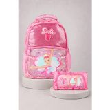 x Dekomus Lisanslı Barbie Ballerina Magic Collection Büyük Boy Okul Çantası ve Kalem Çantası Seti