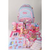 x Dekomus Lisanslı Barbie Deniz Kızı Collection Kırtasiye Seti Okul ve Kalem Çantası,beslenme Kabı,matara - 1 - Pembe