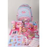 x Dekomus Lisanslı Barbie Deniz Kızı Collection Kırtasiye Seti Okul ve Kalem Çantası,Beslenme Kabı,Matara