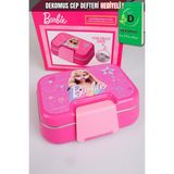 x Dekomus Lisanslı Barbie Extra Glam Collection 2 Katlı Paslanmaz Çelik Yemek Kabı "dekomus Cep Defteri Hediyeli" - 102-Beyaz