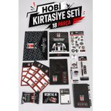 x Dekomus Lisanslı Beşiktaş 18 Parça Hobi Kırtasiye Seti Boyama Kitabı,Uçlu Kalem,Ajanda