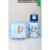 x Dekomus Lisanslı Elsa Frozen Ice Princess Collection 500 Ml Çelik Matara Ve Beslenme Kabı Seti