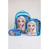 x Dekomus Lisanslı "fearless Collection" Elsa Frozen Okul,termoslu Beslenme ve Kalem Çantası Seti - -- - 1