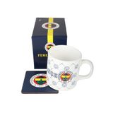 x Dekomus Lisanslı Fenerbahçe Kupa ve Bardak Altlığı Seti