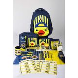 x Dekomus Lisanslı Fenerbahçe Yellow Collection Full Kırtasiye Seti 3D Baskılı Büyük Boy Okul,Beslenme ve Kalem Çantası,
