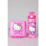 x Dekomus Lisanslı Hello Kitty Love Shine Collection 600 ML Çelik Matara ve Beslenme Kabı Seti