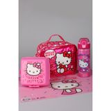 x Dekomus Lisanslı Hello Kitty Love Shine Collection Beslenme ÇANTASI,600 ml Çelik Matara,beslenme Örtüsü ve Beslenme Kabı Seti - 1 - Pembe