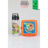 x Dekomus Lisanslı Jurassic World T-Rex 500 ml Matara ve Beslenme Kabı Seti - 1 - 00-Siyah