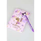 x Dekomus Lisanslı Kuromi Secret Garden Edition Kilitli Hatıra Defteri & 3D Figürlü Uçlu Kalem 0.7 mm 2'lisi - 12M-Krem