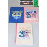 x Dekomus Lisanslı Lilo & Stitch Summer Vibes Collection "Tekli" A4 80 Yaprak Çizgili Defter "Dekomus Cep Defteri Hediyeli"