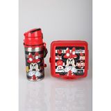 x Dekomus Lisanslı Minnie Mouse 500 ml Çelik Matara ve Beslenme Kabı Seti - 12M-Krem