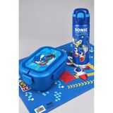 x Dekomus Lisanslı Sonic 600 ml Çift Fonksiyon Kapaklı Çelik Matara,beslenme Kabı ve Beslenme Örtüsü Seti - 1 - 5 Renkli
