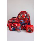 x Dekomus Lisanslı Spiderman Gamevers Collection Okul,kalem ve Termoslu Beslenme Çantası,beslenme Kabı,matara Seti - 102-Beyaz