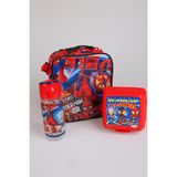 x Dekomus Lisanslı Spiderman Meanwhile Collection Beslenme Çantası,beslenme Kabı,matara Seti - 102-Beyaz