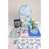 x Dekomus Lisanslı Stitch "urban Aloha Collection" Okul ve Kalem Çantası, Kilitli Hatıra Defteri, A4 Okul Defteri Kırtasiye Seti - 0 - 1