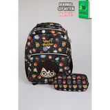 x Dekomus "wizard Icons Collection" Harry Potter Lisanslı Ortopedik Ilkokul ve Kalem Çantası Seti - 1 - 00-Siyah