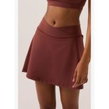x Ece Bordo 2 Katmanlı Tenis Eteği Skort