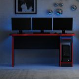 X-Force Phoenix 1 Çekmeceli Oyuncu Masası Rgb LED Işıklı - Set 9
