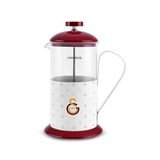 x Galatasaray Lisanslı Bitki Çayı ve Filtre Kahve Demliği French Press 600 ml