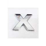 X Harfi 3,75 Cm Krom Yapışkanlı
