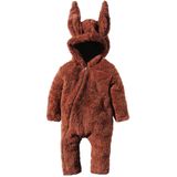 X İpek Atlas Erkek Kız Bebek Çocuk Kışlık Tavşan Peluş Tulum (Ekru, 9 Ay)