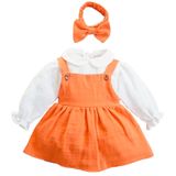 X İpek Atlas Kız Bebek Ve Çocuk Müslin Bebe Yaka Fırfırlı Bandanalı Elbise (Mavi, 3 Yaş)