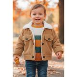 x Ipek Atlas Kız Erkek Bebek Çocuk Ceket - 0-Kahverengi - 5 Yaş