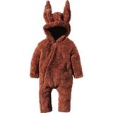 x Ipek Atlas Kız Erkek Bebek Çocuk Kışlık Peluş Tulum - 0-Kahverengi - 3 Yaş