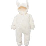 x Ipek Atlas Kız Erkek Bebek Çocuk Kışlık Peluş Tulum - Açık Ekru - 6 Yaş