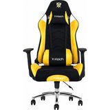 X-Koch Oyuncu Koltuğu Çift Kol Beşik Mekanizma 180 Derece Yatar 3D Kolçak Gaming Koltuk - Siyah - Sarı