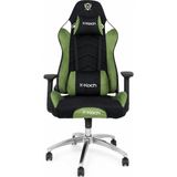 X-Koch Oyuncu Koltuğu Çift Kol Beşik Mekanizma 180 Derece Yatar 3D Kolçak Gaming Koltuk - Siyah - Yeşil