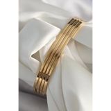 X-Lady Accessories Ajda 4'lü Gold Çelik Kadın İnce Ajda Bilezik - 3155-4