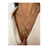 X-Lady Accessories Altın Renk 4 Yapraklı Yonca Uzun Arpa Kolye - 2170