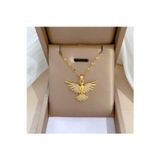 X-lady Accessories Altın Renk Singapur Zincir Zirkon Taşlı Anka Kuş Çelik Kolye - 3407