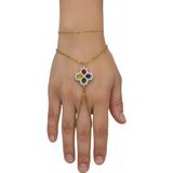 X-lady Accessories Altın Renk Yonca Van Clef Çelik Şahmeran - 3518