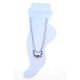 X-lady Accessories Gümüş Renk Asansör Sf 3 Küre Kalp 3 Küre Çelik Halhal - 3466