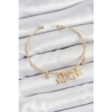 X-lady Accessories Pirinç Zirkon Taşlı Kelebek Ve Yıldız Model Gold Renk Charm Bileklik - TJ-BB7355