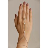 X-Lady Accessories X-Lady Accessories Gümüş Renk Kalp İnci Zincir Çelik Şahmeran - 3546