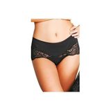 X Lady Dantelli Şort Külot 934 Leopar ve Siyah Renk Seçenekli (SİYAH, M)